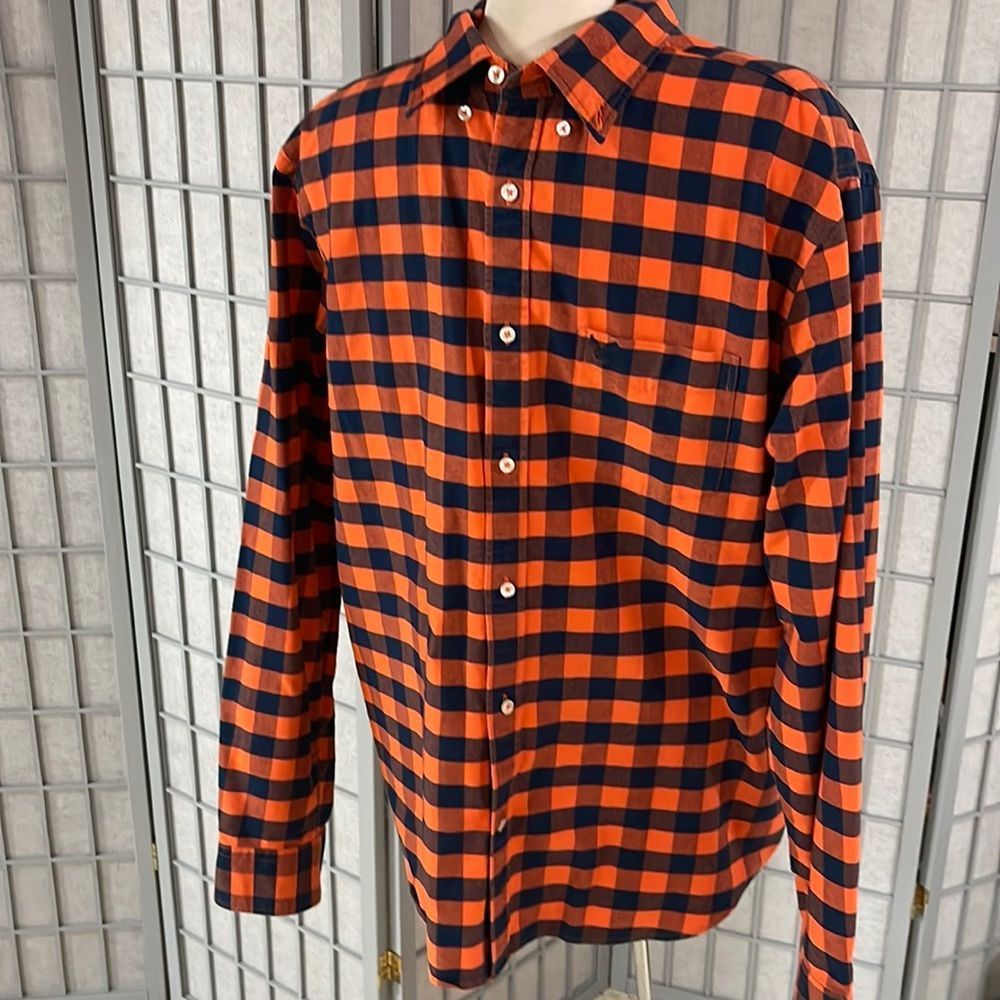 American Eagle Shirt Mens Medium Classic Fit Long Sleeve Plaid Button Down XL - Picture 1 of 4